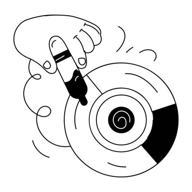 Hedefin el çizimi karikatürü