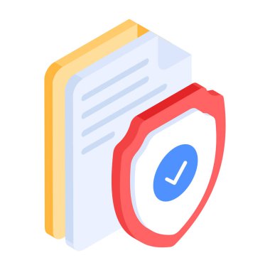 Moda Siber Güvenlik Isometric Simgesi