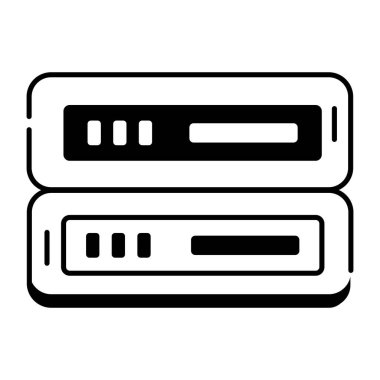 Beyaz arkaplanda dijital aygıt vektör çizimi 