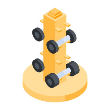 Modern Egzersiz Isometric Simgesi