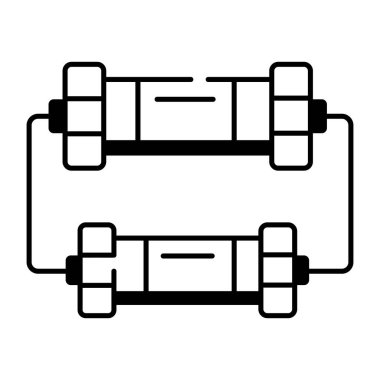 elektrik dolgu simgesi basit illüstrasyon
