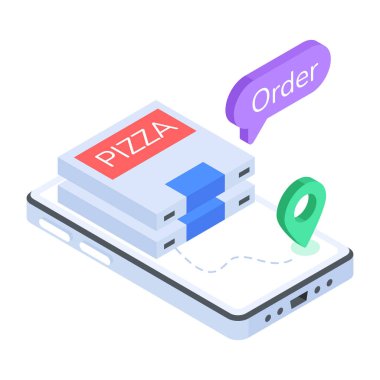 Moda Lojistik Hizmetleri Isometric Simgesi