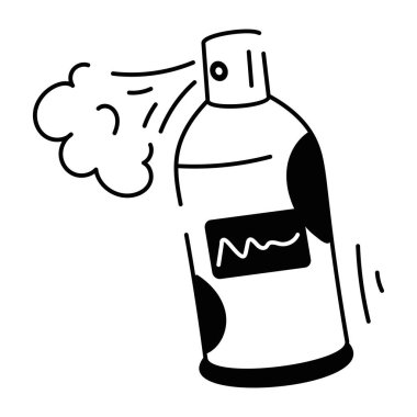 Oda spreyinin karalama ikonu.