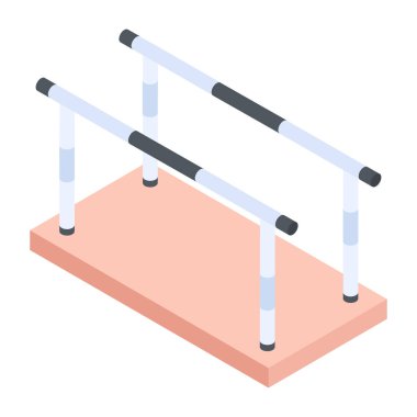 Modern Egzersiz Isometric Simgesi