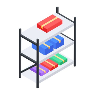 Moda Lojistik Hizmetleri Isometric Simgesi