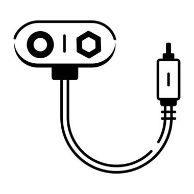 elektrik kablosu simgesi, özet biçimi