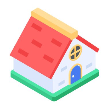 Beyaz arka plan üzerinde izole evi