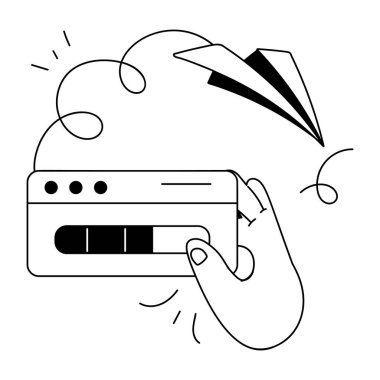 Yaratıcı Ortam Düz İllüstrasyon simgesi