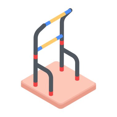 Modern Egzersiz Isometric Simgesi