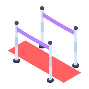 halının vektör izometrik simgesi