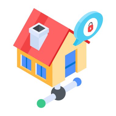 Moda Siber Güvenlik Isometric Simgesi