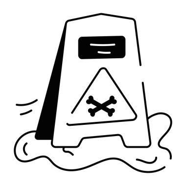 Beyaz arka plan üzerinde izole uyarı simgesi