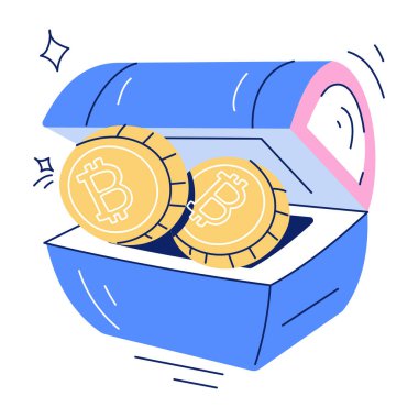 Bankacılık ve Finans Doodle Simgesi