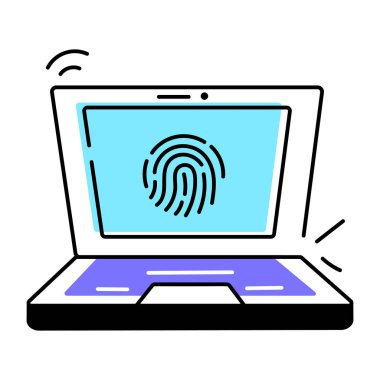 Güvenlik ve Şifreleme Doodle Simgesi