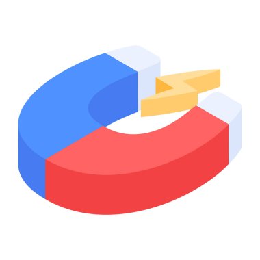 mıknatıs simgesi vektör çizimi