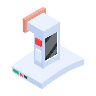 Restoranın izometrik simgesini al