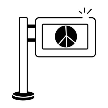 Barış Günü protesto hattı biçimi