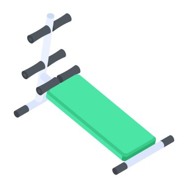 Modern Egzersiz Isometric Simgesi