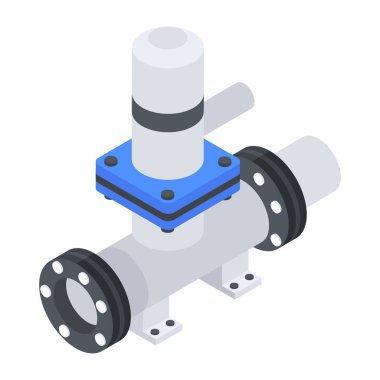 su vanası ikonu izometrik vektör çizimi