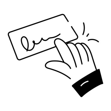 Güvenlik ve Şifreleme Doodle Simgesi