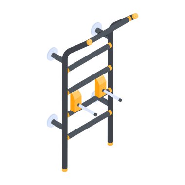 Modern Egzersiz Isometric Simgesi