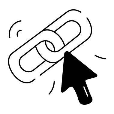 zincir simgesi vektör çizimi