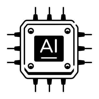 Yapay zeka simgesi, anahat stili