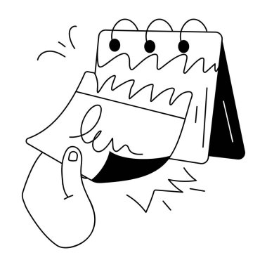 Takvim simgesi beyaz arkaplanda izole edildi