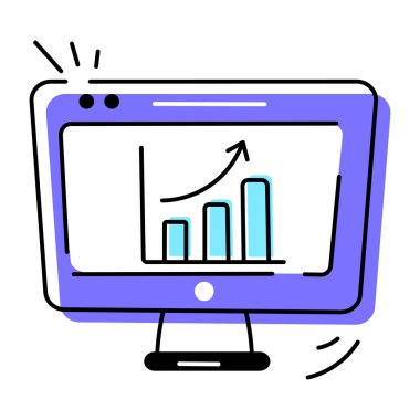 beyaz arkaplanda grafik simgesi, vektör illüstrasyonu