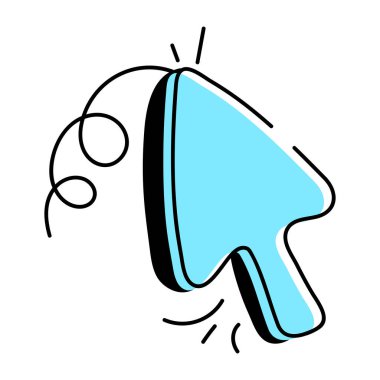 hand drawn doodle cartoon cleaning tool