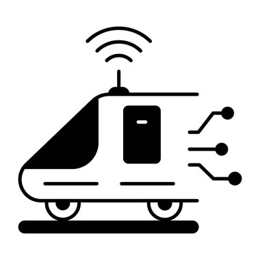 Tramvayın vektör çizimi 