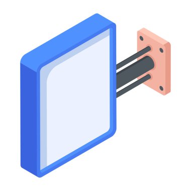 Beyaz arkaplanda Tanıtım Yolu Simgesi 