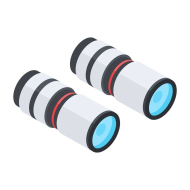 Kamera lensi, vektör illüstrasyonu basit tasarım