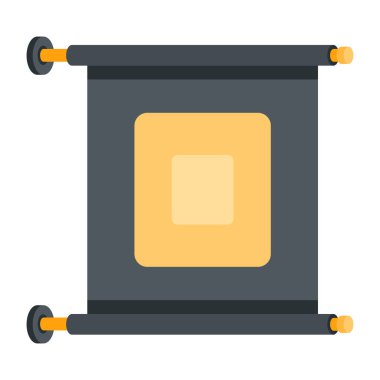 Beyaz arkaplanda reklam panosu simgesi 