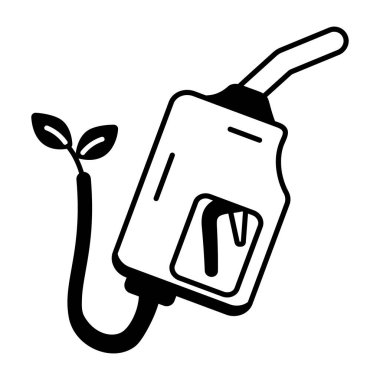 Eko yakıtı, vektör çizimi basit tasarım