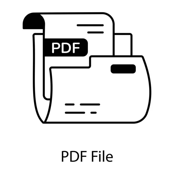 Icône Document Fichier Vectoriel — Image vectorielle