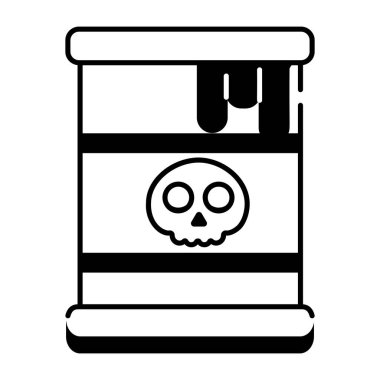 kurukafa simgesi, dış hat biçim vektör çizimi 