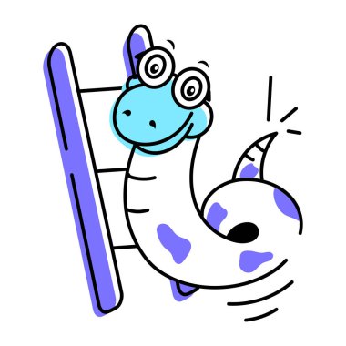 Yılan vektörü resimleme simgesi arkaplanı