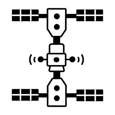 uydu simgesi tasarımı vektör çizimi tasarımı 