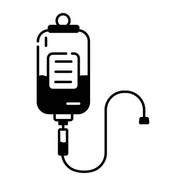 Kan bağışı simgesi, beyaz arkaplanda vektör illüstrasyonu