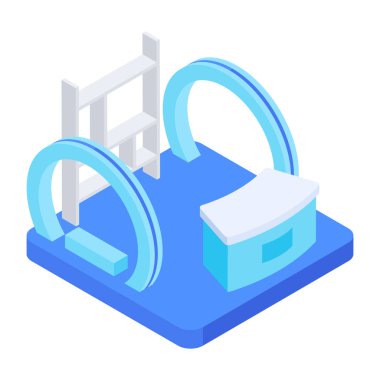 Resepsiyonun modern izometrik simgesi