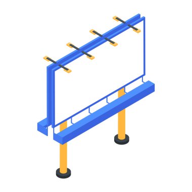 Beyaz arkaplanda Tanıtım Yolu Simgesi 