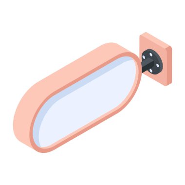 Beyaz arkaplanda reklam panosu simgesi 