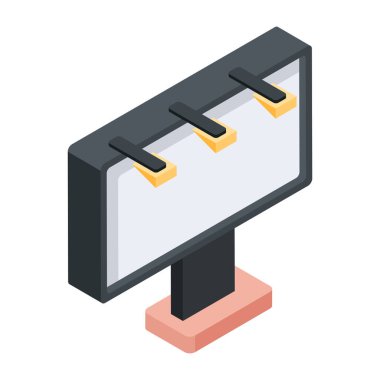 Beyaz arkaplanda Tanıtım Yolu Simgesi 