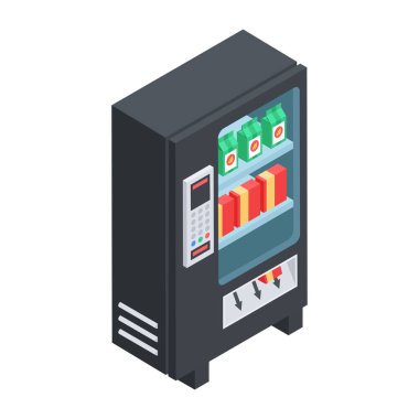 otomat, vektör illüstrasyonu basit tasarım