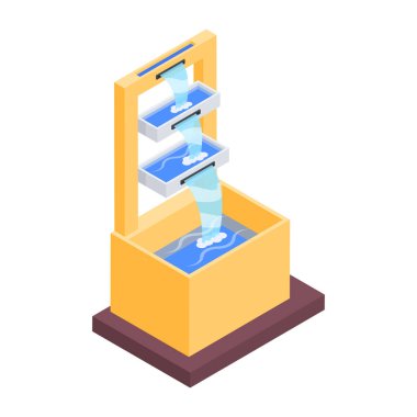 Beyaz arkaplanda modern kaynak simgesi, vektör illüstrasyonu