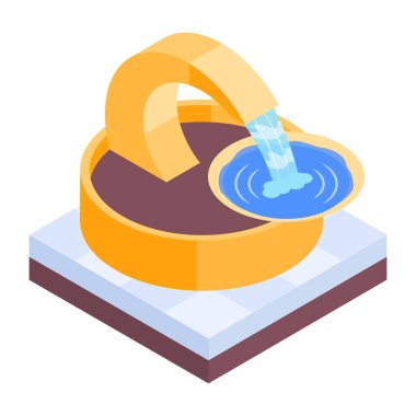 Beyaz arkaplanda modern kaynak simgesi, vektör illüstrasyonu