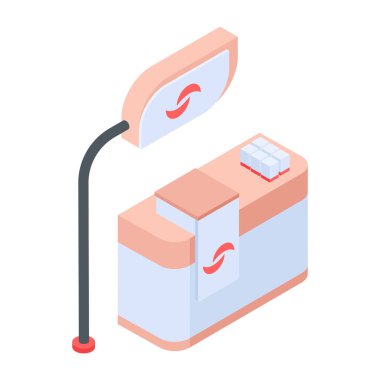 Tanıtım Yolu Tahtası Düz Simgesi