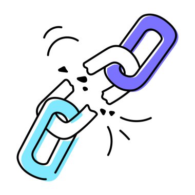 Tedarik Zinciri Yönetimi Doodle Simgesi