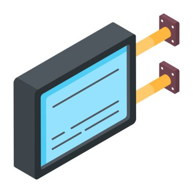 Beyaz arkaplanda Tanıtım Yolu Simgesi 